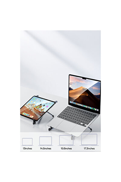 one depot only for quality life Adjustable Desktop Laptop Stand - Silver
