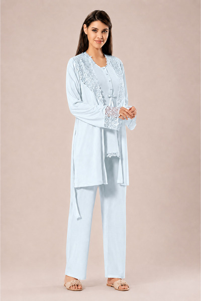 Xses Dantel Detaylı Lohusa Pijama Takımı