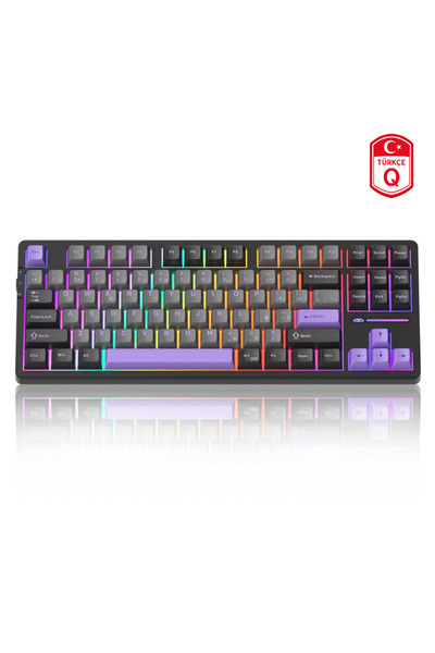 MageGee Light87 87 Tuş RGB Hot-Swap Kablosuz Mekanik Siyah Gaming Klavye