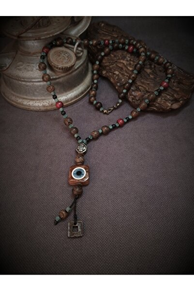 Takı By Erk NAZAR BONCUKLU - VENGE AHŞAP - TASARIM - SALAŞ KOLYE