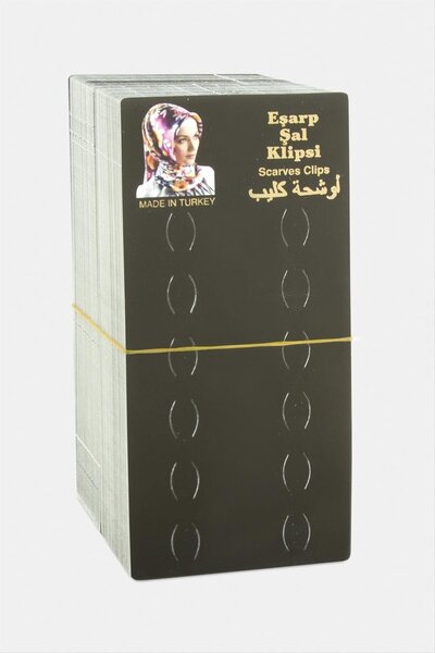 ZERO LAND وشاح SHOPHNRL (165813) مع مشبك - أسود