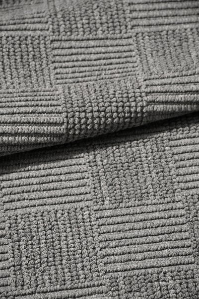 dekozer Lunaanthracite/Grey 2-Piece Mat Set Bathroom, Soft, Machine Washable, 60X100+50X61