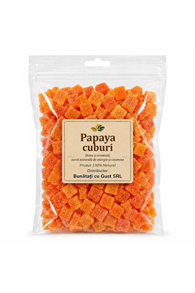 Bunatati cu gust Cuburi de papaya confiate 1000 g