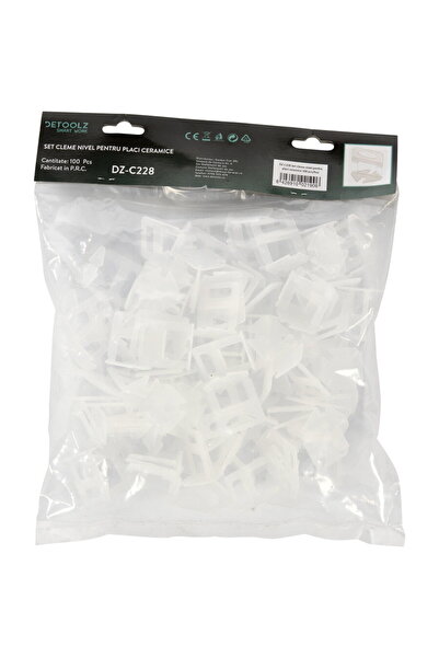 DETOOLZ Set 100 cleme nivel pentru placi ceramice