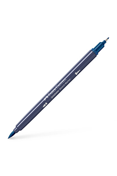Faber Castell Marker pentru schițe cu 2 vârfuri Indigo 450 Goldfaber FABER-CA...