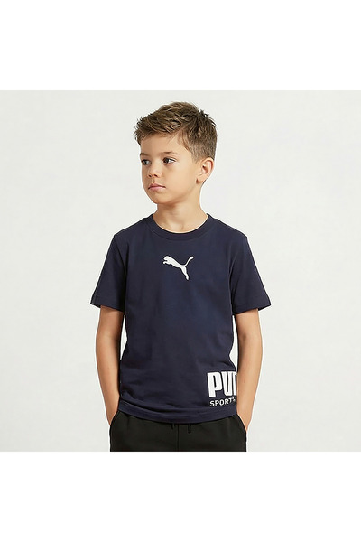 Puma Crew Neck Short Sleeves T-shirt with Logo Print