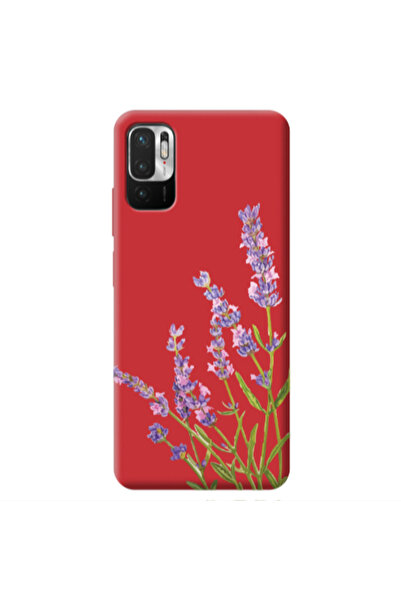 Other Xiaomi Redmi Note 10 Pro 5G Flowers 8 Red Colored Silicone TPU Θήκη