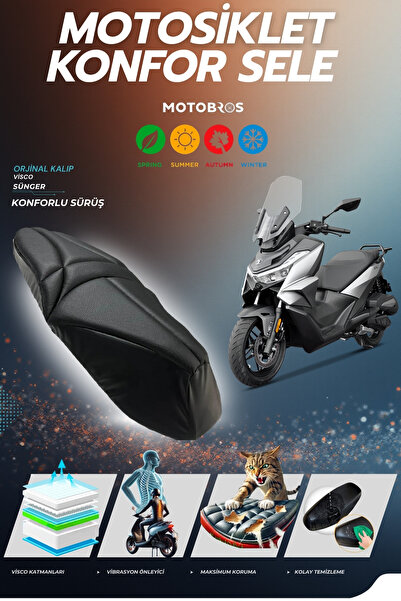 Motobros Κάλυμμα σέλας VOGE SR3 Comfort με αφρό Visco και επένδυση από σφουγγάρι