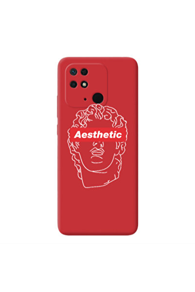Other Xiaomi Redmi 10C Aesthetic Red Colored Silicone TPU Θήκη