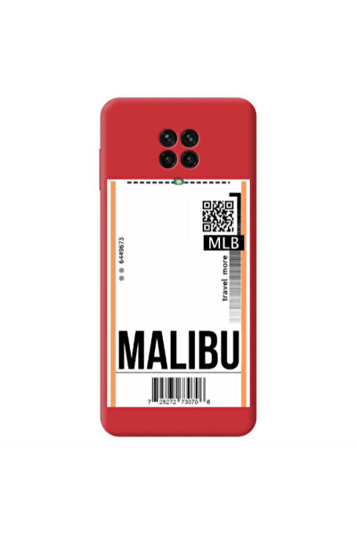 Other Xiaomi Redmi Note 9 Pro Malibu Travel More Red Colored Silicone TPU Θήκη