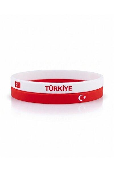 FERİHA DESING Türkiye Milli Takım Taraftar Bilekliği Ay Yıldız Detaylı Esnek ...