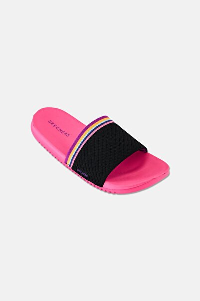 SKECHERS Kids Girl Gambix III Retro Vibin Slip On Slides, Multicolor