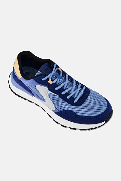 SKECHERS Men Fury-Fury Lace Up Sneaker Shoes, Blue