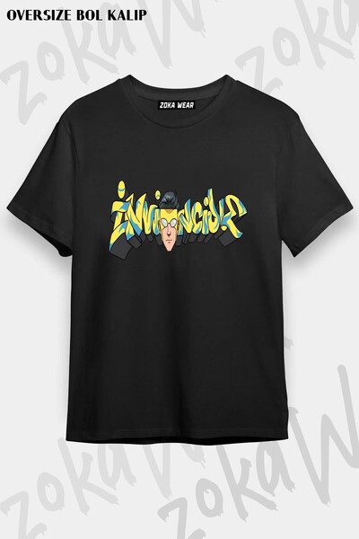 ZOKAWEAR Μπλουζάκι Unisex Loose Fit Invincible v5 με στάμπα