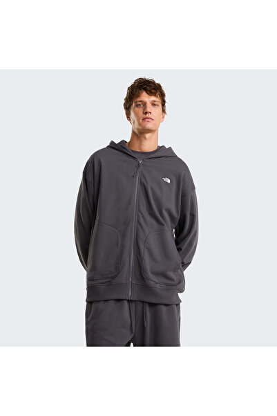THE NORTH FACE Essential Oversize Tam Fermuarlı Kapüşonlu Unisex Ceket