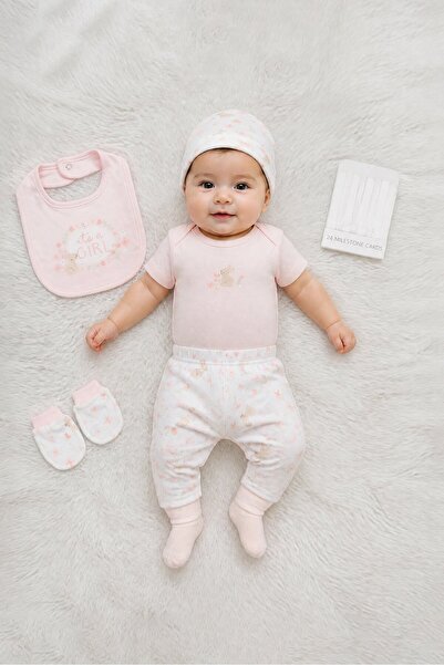 Rock A Bye Baby Boutique Toddlers Girl 6 Pieces Graphic Print Hanging Gift Se...
