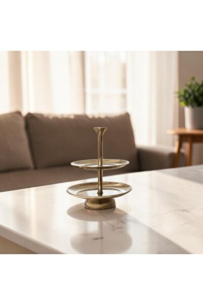 sahal aloula Dorene Stainless Steel Dessert or Chocolate Serving Stand - 28cm...