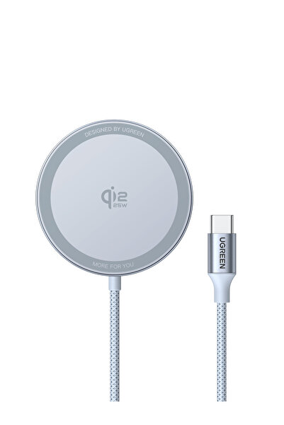 Ugreen MagFlow Qi2 25W Încărcător wireless magnetic, USB-C, Albastru