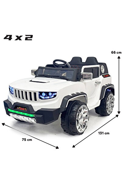 toysclub İZNİK 4X2 GT 12 VOLT AKÜLÜ ARABA - BEYAZ