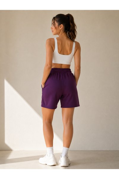 WOWO Lace-Up Modal Fabric Women's Shorts