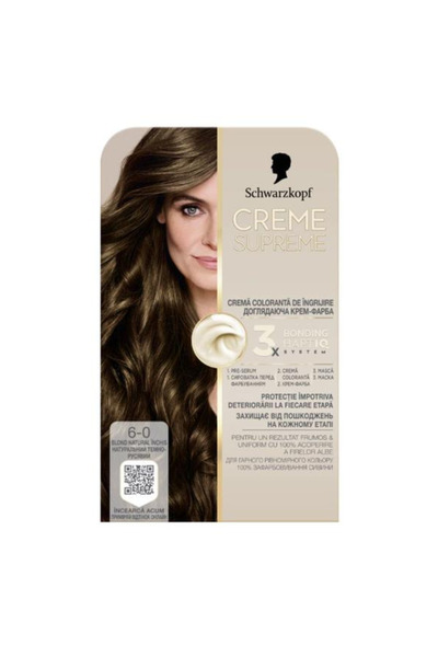 Schwarzkopf Vopsea Permanenta - Crema Coloranta de Ingrijire - Creme Supreme ...