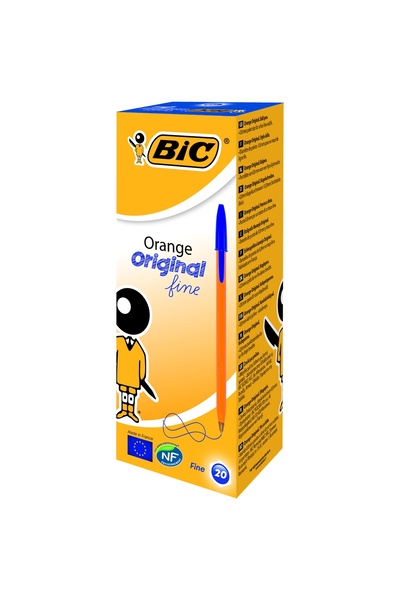 Bic Pix de unică folosință albastru 20/cutie Portocaliu