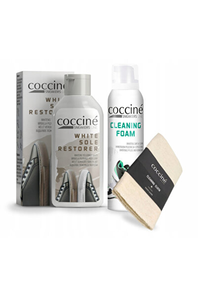 Coccine Kit de curatare 3 in 1 pentru incaltaminte sport, 150 ml, reparator d...