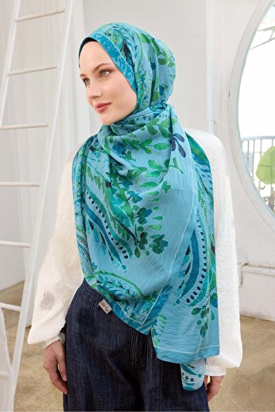 Silk Home Urban Hours Aurora Sky Blue Mayda Shawl