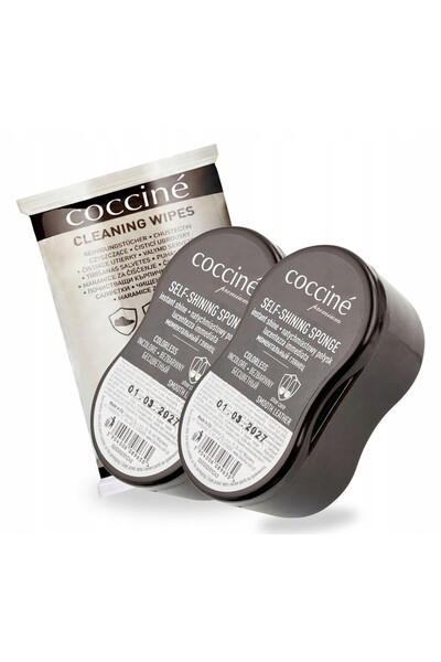 Coccine Kit de curatare, Coccine, Mini negru, 2x biurete auto-lustruitoare, 1...