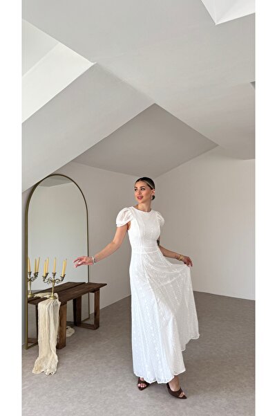 Nesil Lace Back Tie Dress