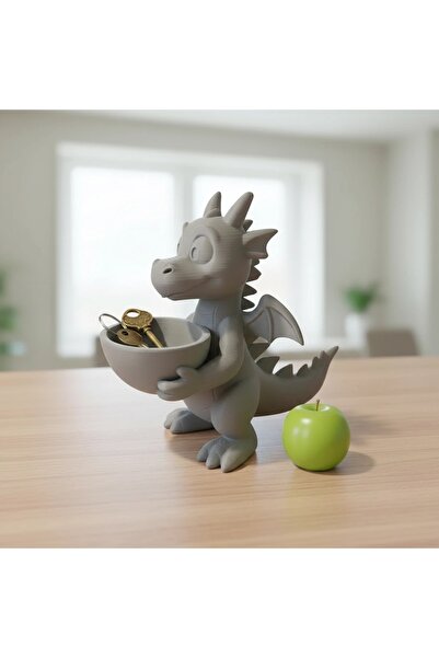 OEM 3D Printed Decorative Dragon with Bowl Holder for Small Objects