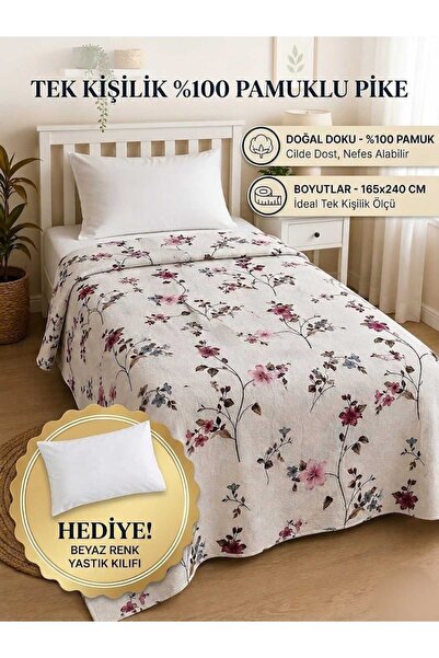 BEYAZTOPTAN Moderna jastučnica sa uzorkom od 100% pamuka, jednostruka pike pa...