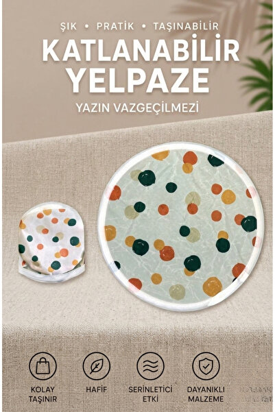 NOMOTHETIC Premium Yuvarlak Katlanabilir Çantalı Popüler Yelpaze | 7 Farklı D...