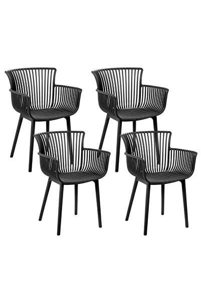 OEM Set de 4 scaune de grădină Re-Bloom Pesaro, polipropilenă, 58x45x84 cm, 1...