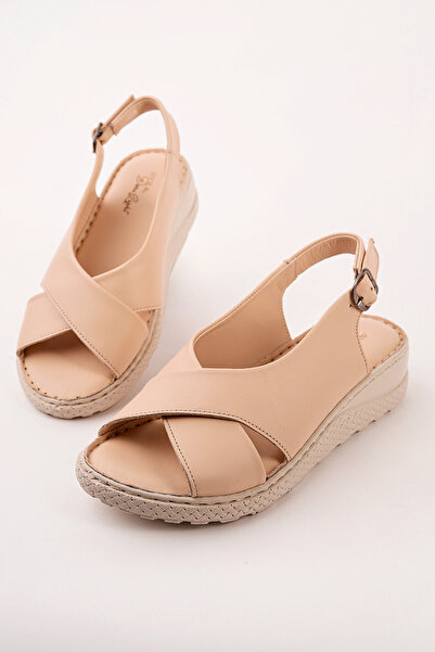 Madam Tarz Vrp-311 Çaprazkemer Genuine Leather Sandals