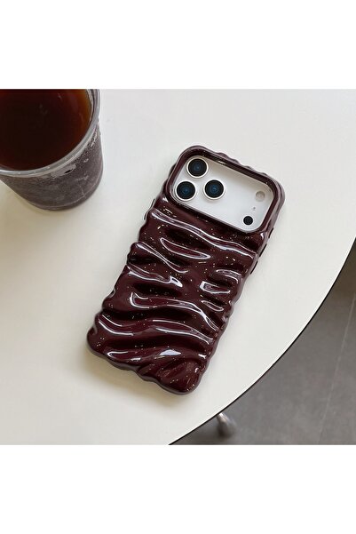 botyco Iphone 14 Pro Max (6.7 inç) Uyumlu Dalgalı Kırışık Detaylı 3d Yüzeyli ...