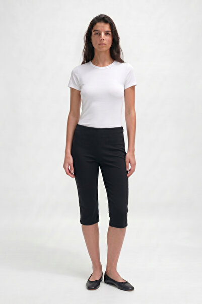 Babushka Black Capri Pants