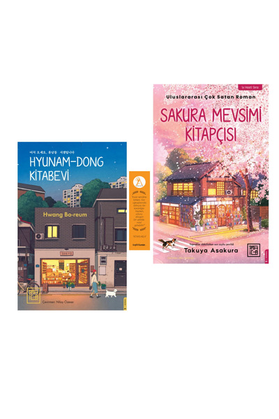 Athica Sakura Mevsimi Kitapçısı/Hyunam-Dong Kitabevi/2Kitap Set