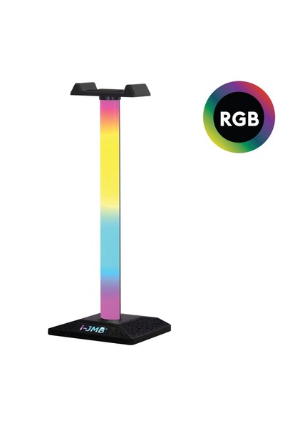 Z Store Suport pentru căști de gaming RGB cu lumină și USB