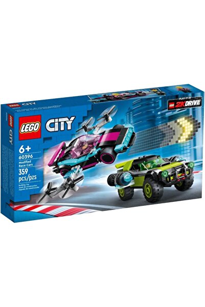 LEGO ®   مجموعة ألعاب بناء سيارات السباق المعدلة في المدينة 60396 (359 قطعة)