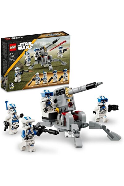 LEGO مجموعة حرب النجوم 75345: حزمة قتال جنود الكلون 501، لعبة قابلة للبناء مع...