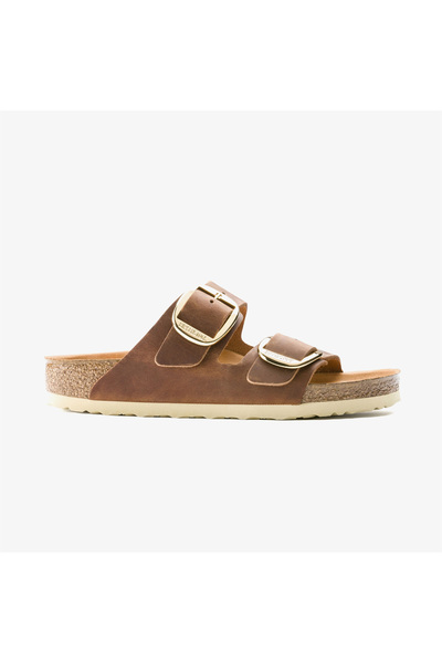 Birkenstock Arizona Big Buckle Fl Kadın Kahverengi Terlik Juststep