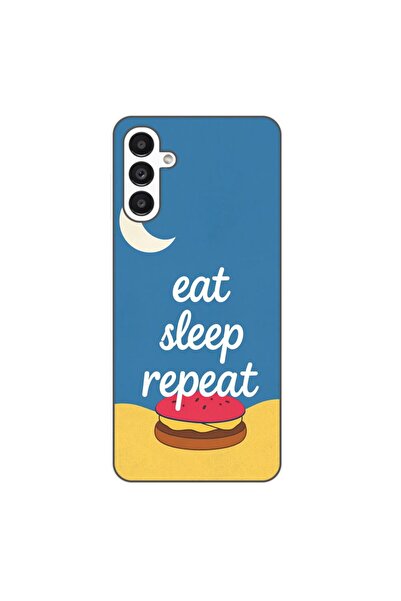 OEM Husa compatibila cu Samsung Galaxy A13 5G Silicon Gel Tpu Model Eat Sleep...