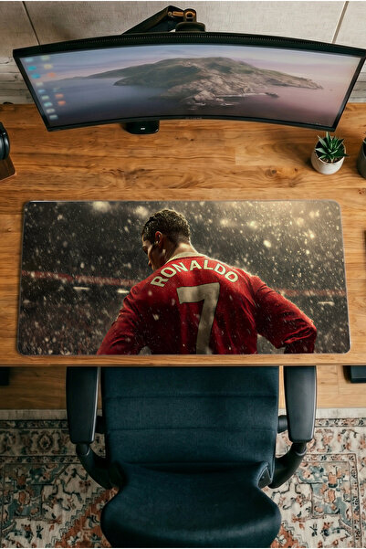 Halura لوحة ماوس للاعبين CR7 كريستيانو رونالدو مقاس 30x70 مطبوعة رقميًا بنمط ...