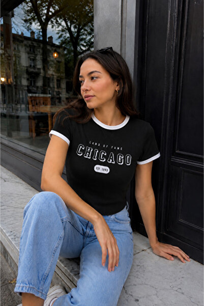 PONÇİK Γυναικείο Crop T-shirt 26024