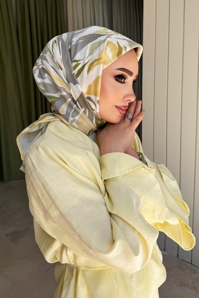KUQOS Manolya Çiçeği Aqua Soft Eşarp