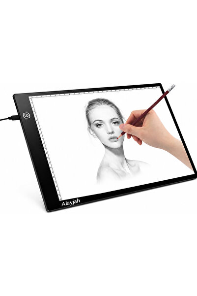 Alayjah A3 LED Tracing Light Pad, Ultra-Thin Drawing Board with Adjustable Br...