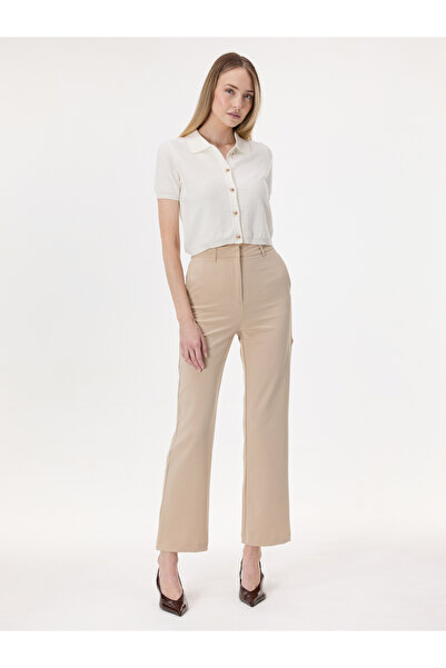 ORSAY Pantaloni de damă bej cu croială dreaptă
