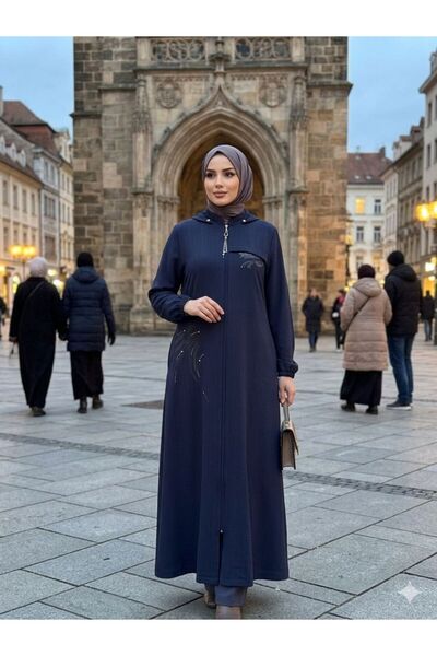 modavelora Taş İşleme Detaylı Manto