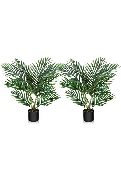 Foopama Planta Artificiala Palmier Majestic, 60 cm, In Ghiveci, Decor Interio...